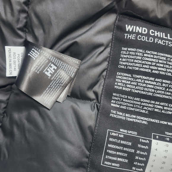 Helly Hansen Size M Down Black Warm Parka - Picture 16 of 17